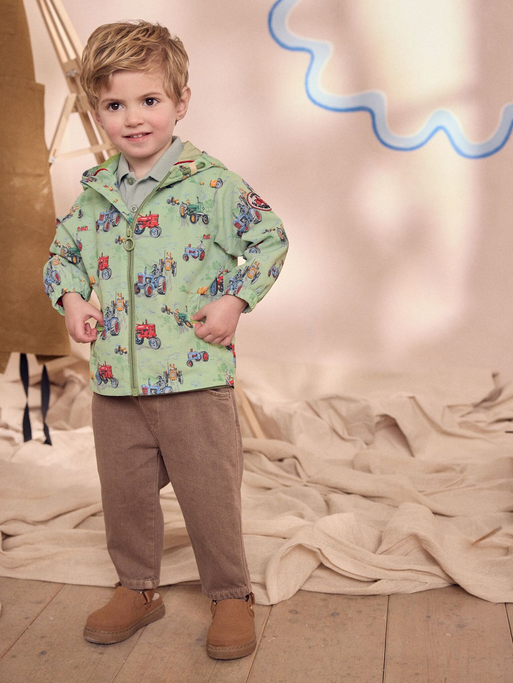 Куртка с капюшоном для мальчика Next AG3-086, Зеленый