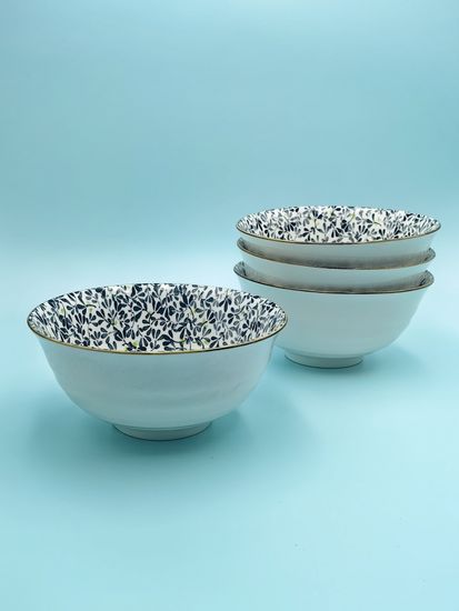 Салатник 20х9,5 см. "Япония" синий декор