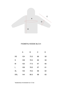 Худи ZRD Blc-01 Чёрный