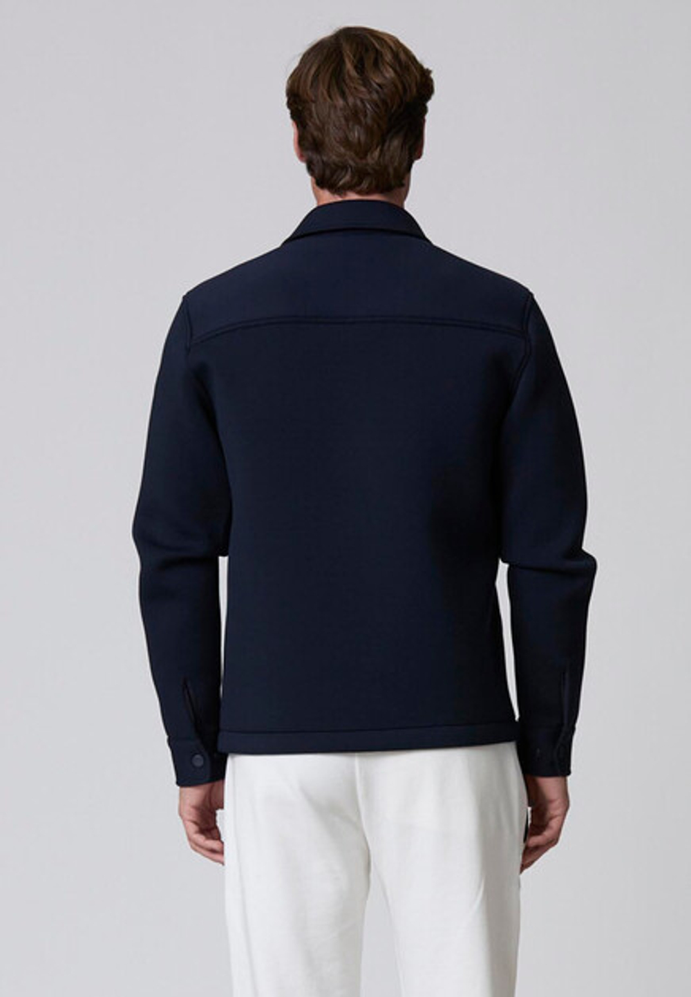 Куртка-рубашка муж. Aeronautica 030 синий 1964 лого плечо