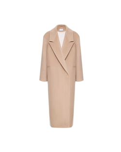 Пальто из шерсти Стелла Маккартни с поясом и кошельками карамельный