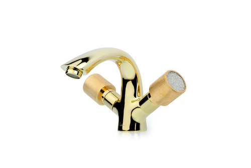 Boheme Смеситель для умывальника ROYAL CRYSTAL, золото_Комплект