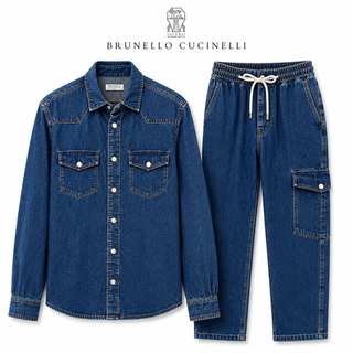 Мужские джинсовые костюмы Brunello Cucinelli