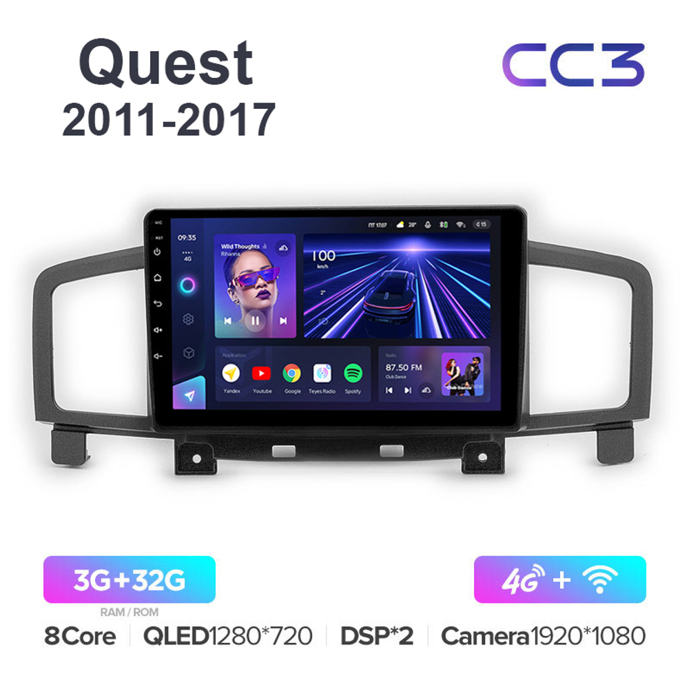 Teyes CC3 10,2"для Nissan Quest 2011-2017