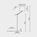 Торшер Modemodern MD.8020.01FL SL
