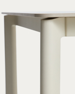 Уличный стол Anafi с бежевой столешницей из спеченного камня, 220 x 100 см