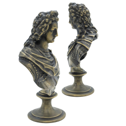 Петра II. Бюст императора. Россия. Бронза фабрика Ф Шопенъ. Модель 1868 г. Реплика.