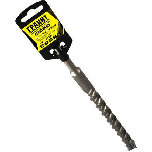 Бур ГРАНИТ SDS+ Quadro-X 20,0*300