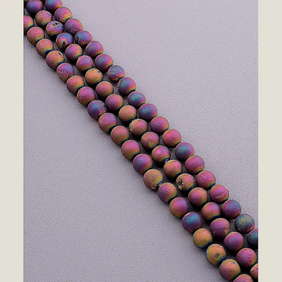 Нитка Агат 39 см. 10 мм. (Без замка) - Разноцветная