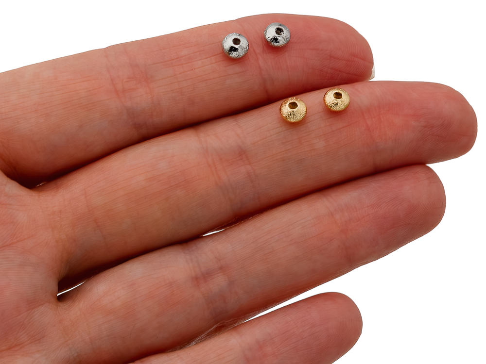 Бусина "Фактурная сфера " 2,5х4,5мм (10шт)