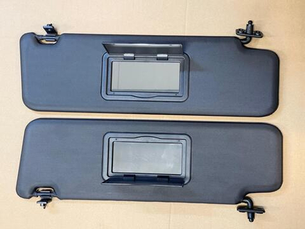 Козырьки Нива Легенда с 2 зеркалами, солнцезащитные (черные, к-т)