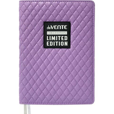 Ежедневник недат. А5 deVENTE Tailor 320стр., сиреневый, тв.обложка, кожзам, аппликация
