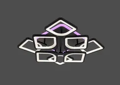 A3011/4+4S BK+RGB (1) Люстра M (RL)