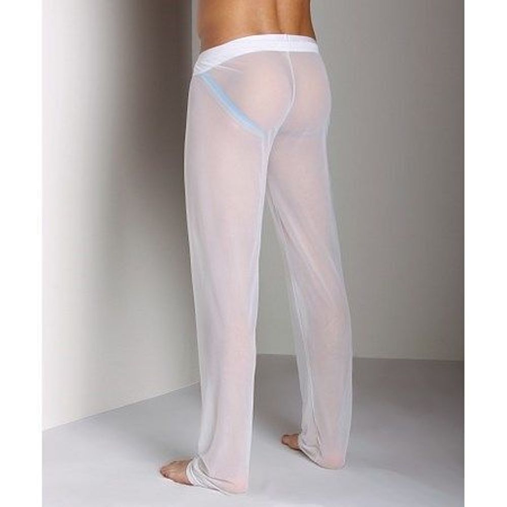 Мужские штаны в сетку белые N2N Sheer Mesh White Pants