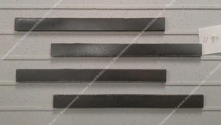 Stroeher - 456 schwarz-blau, Riegel 50, сверхдлинная, 490x40x14 - Клинкерная плитка для фасада и внутренней отделки