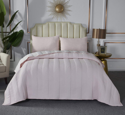 Покрывало 230x250 и 2 наволочки 50х70 Sofi De MarkO Саломея светло-розовое