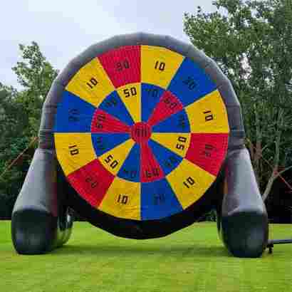 Надувной дартс «Цветной» на подкачке, диаметр 3 м, размер 3×2×3,5 м