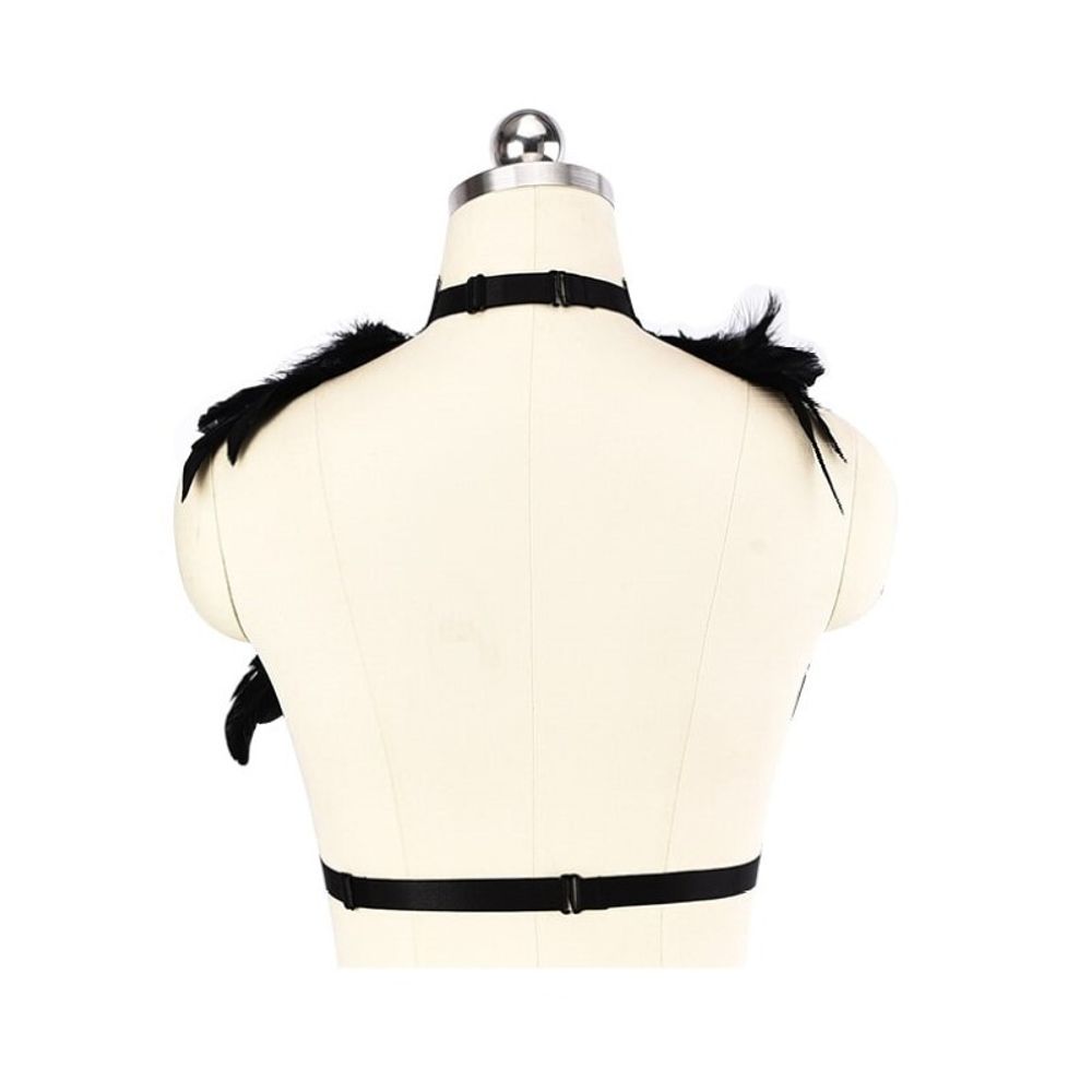 Женская сбруя (портупея) черная Romeo Rossi 9188-3