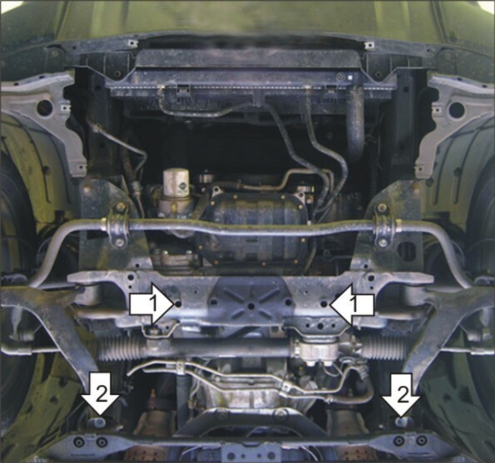 Защита стальная 2 мм ГУР Infiniti FX 35 MOTODOR.08002
