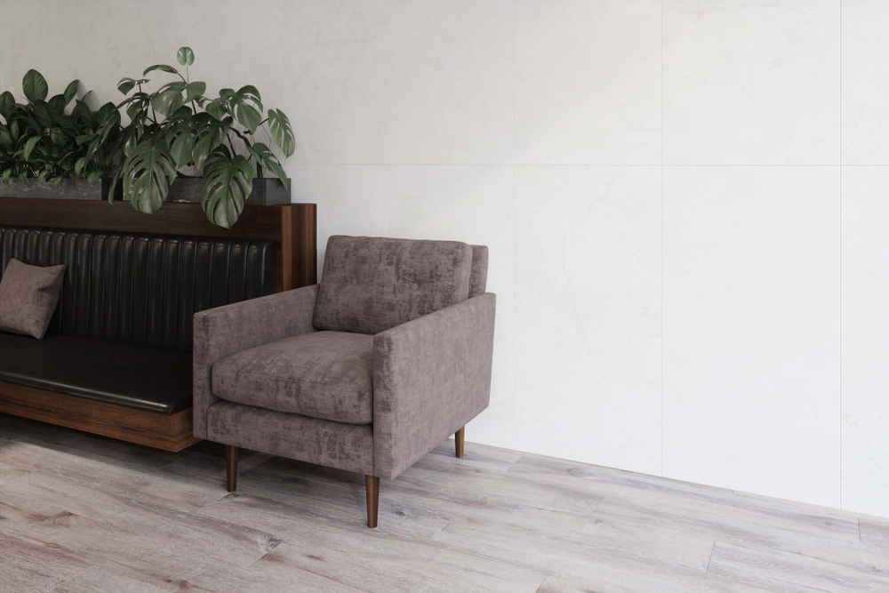 Глазурованный керамогранит Estima Melody МО104 60x120 см 1.44 м² неполированный цвет бежево-белый