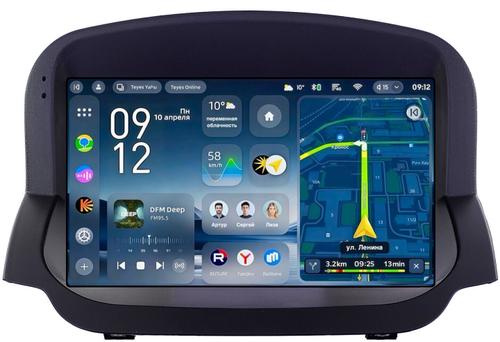 Магнитола для Ford EcoSport 2014-2017 (рамка под кожу) - Teyes CC4-PRO монитор 9.5" 2K QLED на Android 13, Быстрейшая, Snapdragon 778G, ИИ, CarPlay, DSP, 4G SIM-слот