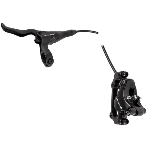 Тормозной набор гидр. DBH-2 диск. передний для Postmount system (ручка+шланг 800мм+калипер+оливка+колодки) совместим. VX811 283г. черный M-WAVE