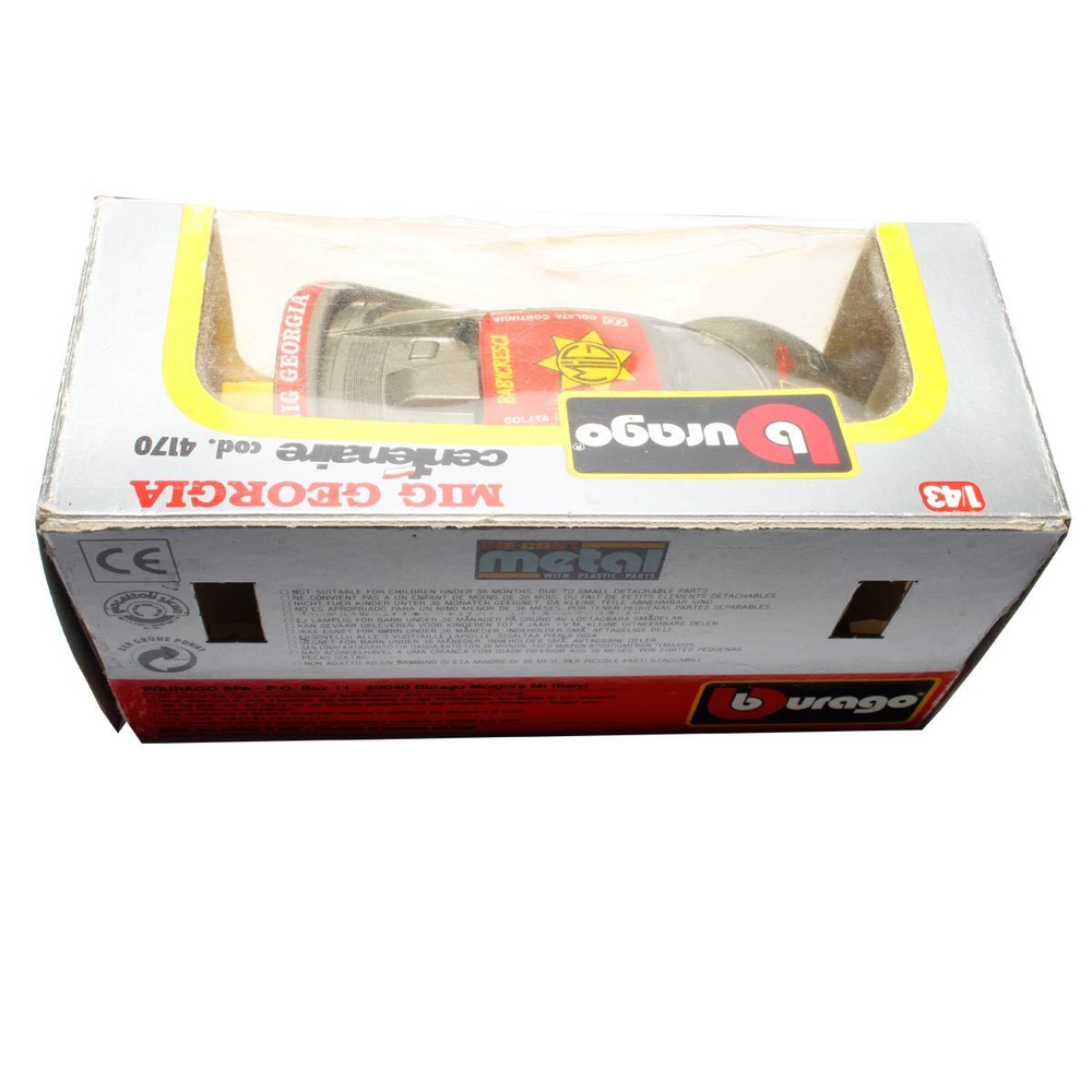Модель автомобиля MIG Georgia Centenaire. Bburago (Италия) 1995 г. Масштаб 1:43