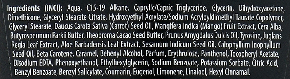 Wild Tan Black Strong Bronzer - Крем-автобронзант с маслом какао 125 мл