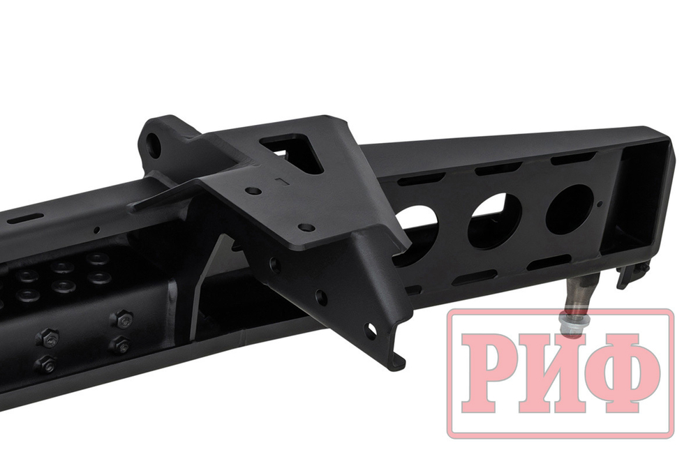 Бампер силовой задний для ГАЗ Соболь NN с фонарями, калиткой, возможностью установки фаркопа, стандарт РИФ