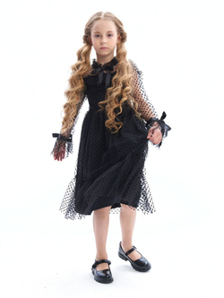 Пышное платье Уэнсдэй (Wednesday Addams) вещь на Хэллоуин