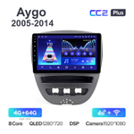 Teyes CC2 Plus 9"для Toyota Aygo 2005-2014