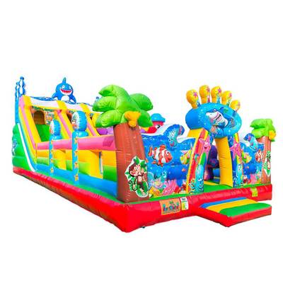 Коммерческий надувной батут «Морские приключения 2» 12*6*5 м