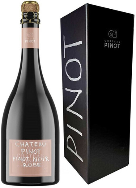 Игристое вино Шато Пино Пино Нуар Розе в подарочной упаковке, 0,75 л.