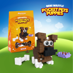 Marioinex - Мини-конструктор Waffle POCKET PETS Boxer 50 элементов 907894