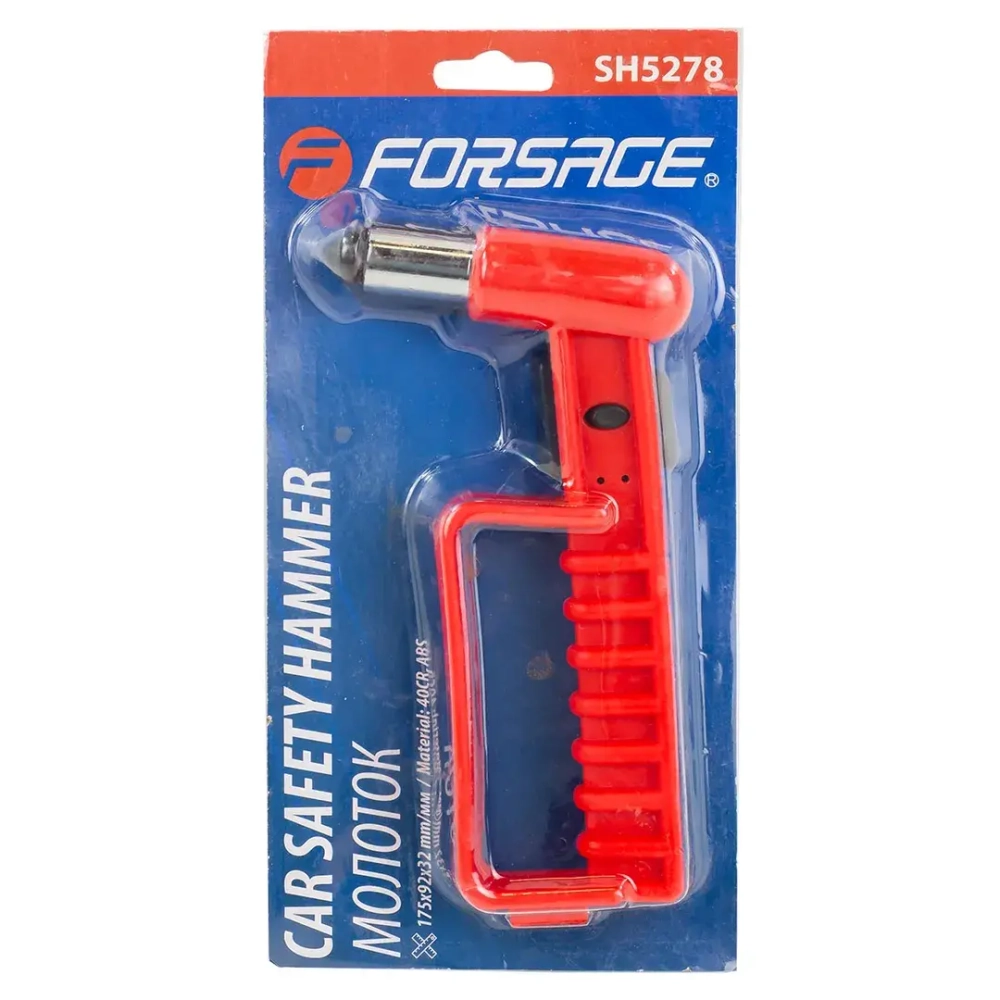 Молоток конусный аварийный, в блистере Forsage F-SH5278