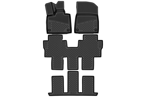 Коврики в салон для VOYAH Dream Phev 2023 - 4шт. (полиуретан) ELEMENT3DAN0590210K