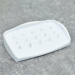 Мыльница каучук белая