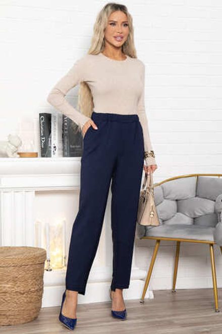 Брюки на резинке Инди (темно-синие) Б15022-8М LT Collection