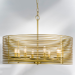 728083 Люстра ZETA 8х40W E14 ЗОЛОТО