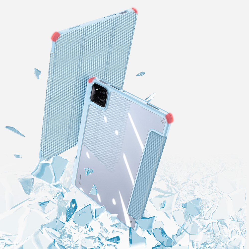 Чехол книжка синего цвета для Xiaomi Pad 8, 8 Pro и Pad 7, 7 Pro, серия Toby Series Case от Dux Ducis