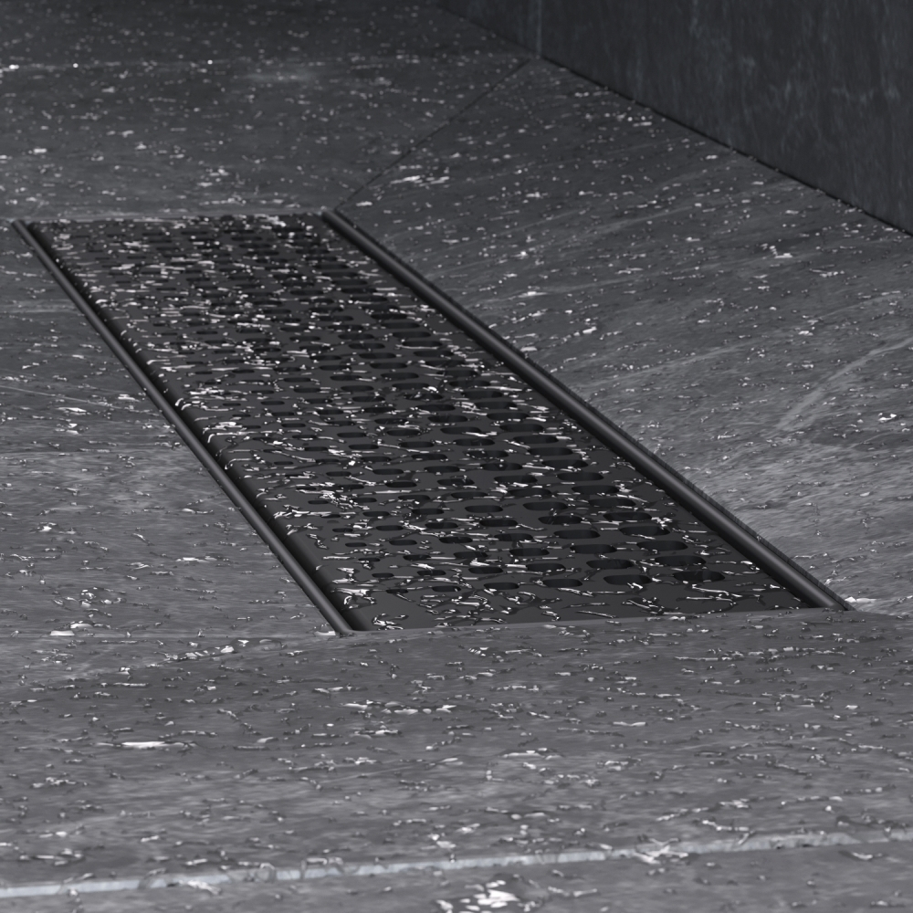 Трап для душа линейный, универсальный затвор Cut Gradient, 40 см AM.PM MasterFlow W01SC-P11-040-01BM