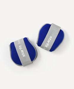 Утяжелители универсальные WT-502, 1 кг, синий/серый