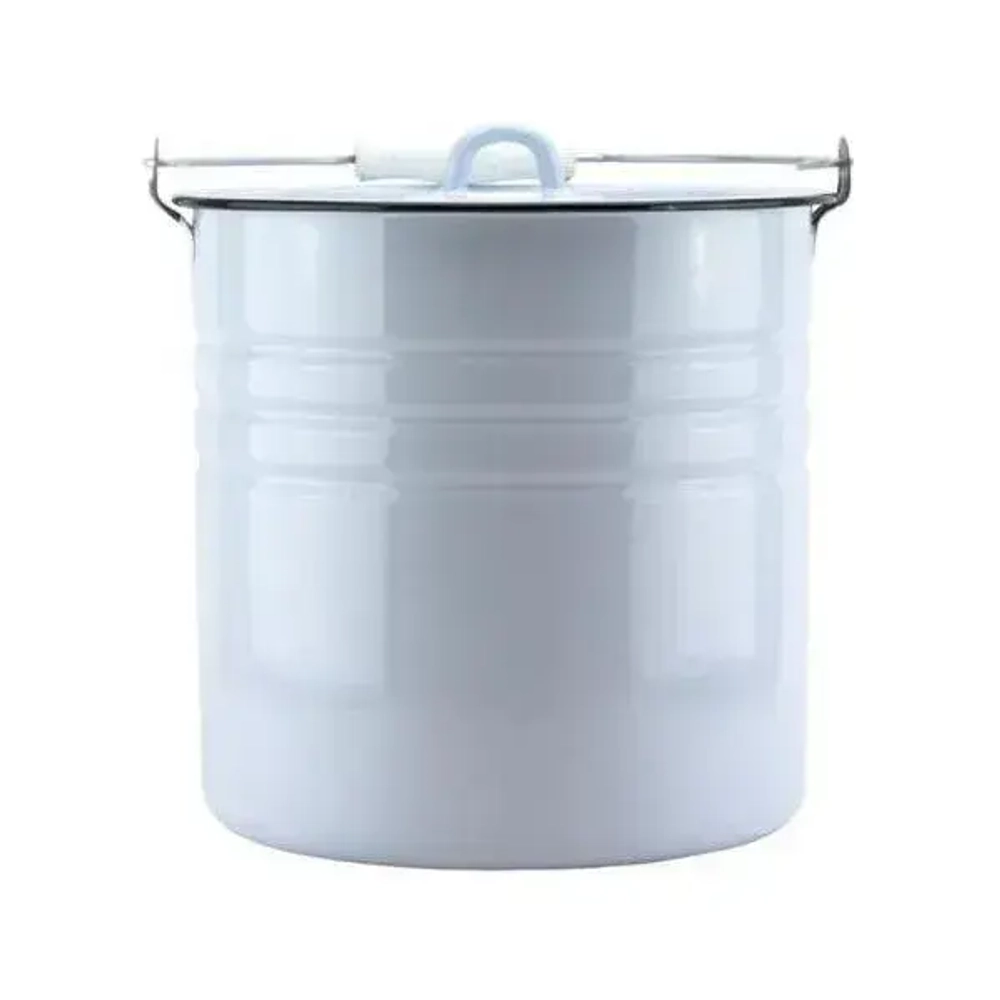 Ведро эмалированное 12,0л с крышкой 26-595