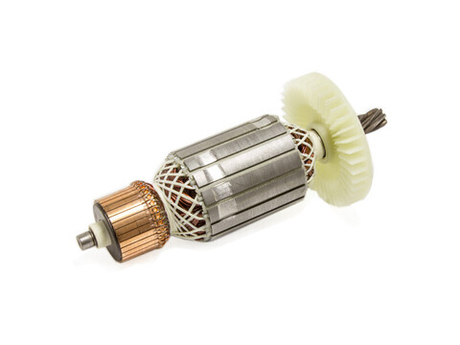 Ротор (якорь) для дисковой пилы Интерскол ДП-2000 L-192 mm, D-54 mm, 7 зубьев, наклон влево