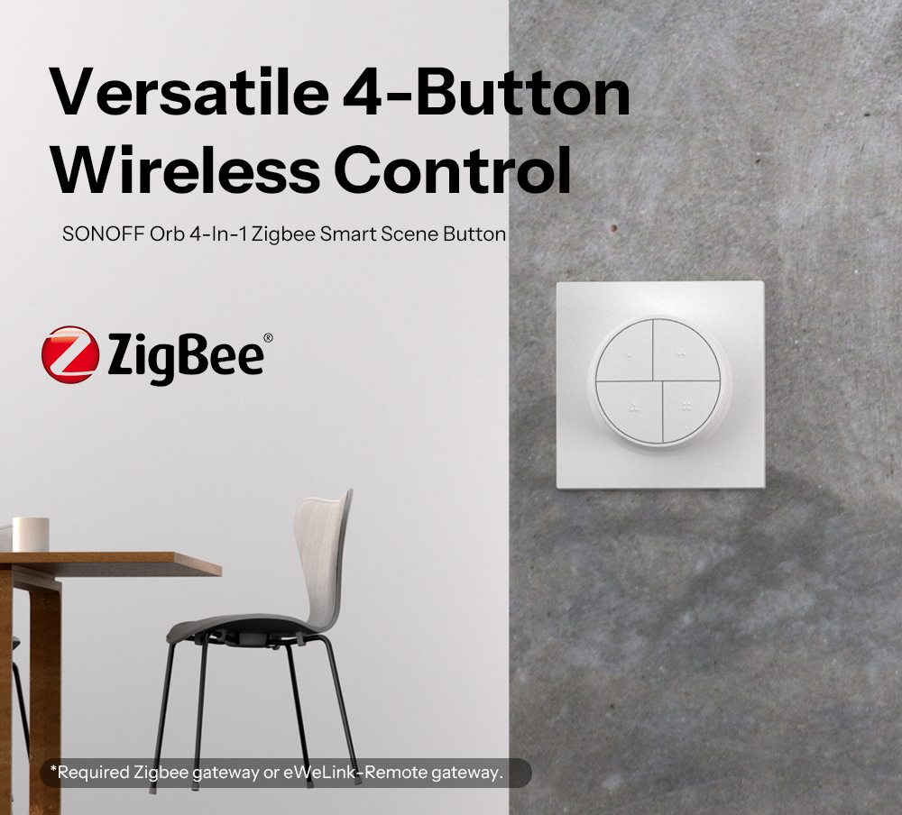 Беспроводная кнопка SONOFF SNZB-01M - Zigbee