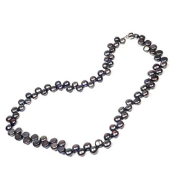 Бусы "Ангелок" жемчуг темный