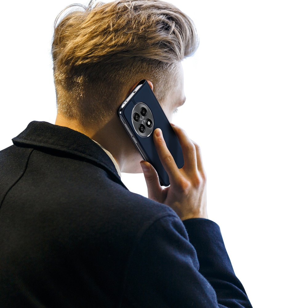 Чехол книжка из PU кожи черного цвета от Dux Ducis для OnePlus 13R, OnePlus Ace 5 и 5 Pro, серия Skin Pro Series Case