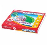 Пластилин классический BRAUBERG "АКАДЕМИЯ", 10 цветов, 200 г, со стеком, картонная упаковка, 103255