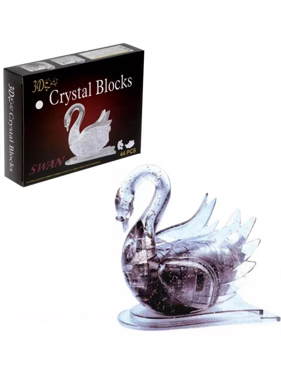 Пазл 3D кристаллический Лебедь, 44 детали