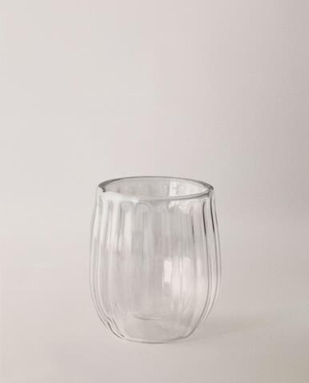 Zara Home стакан из боросиликатного стекла, цвет прозрачный, 6.7 см · 8208/400
